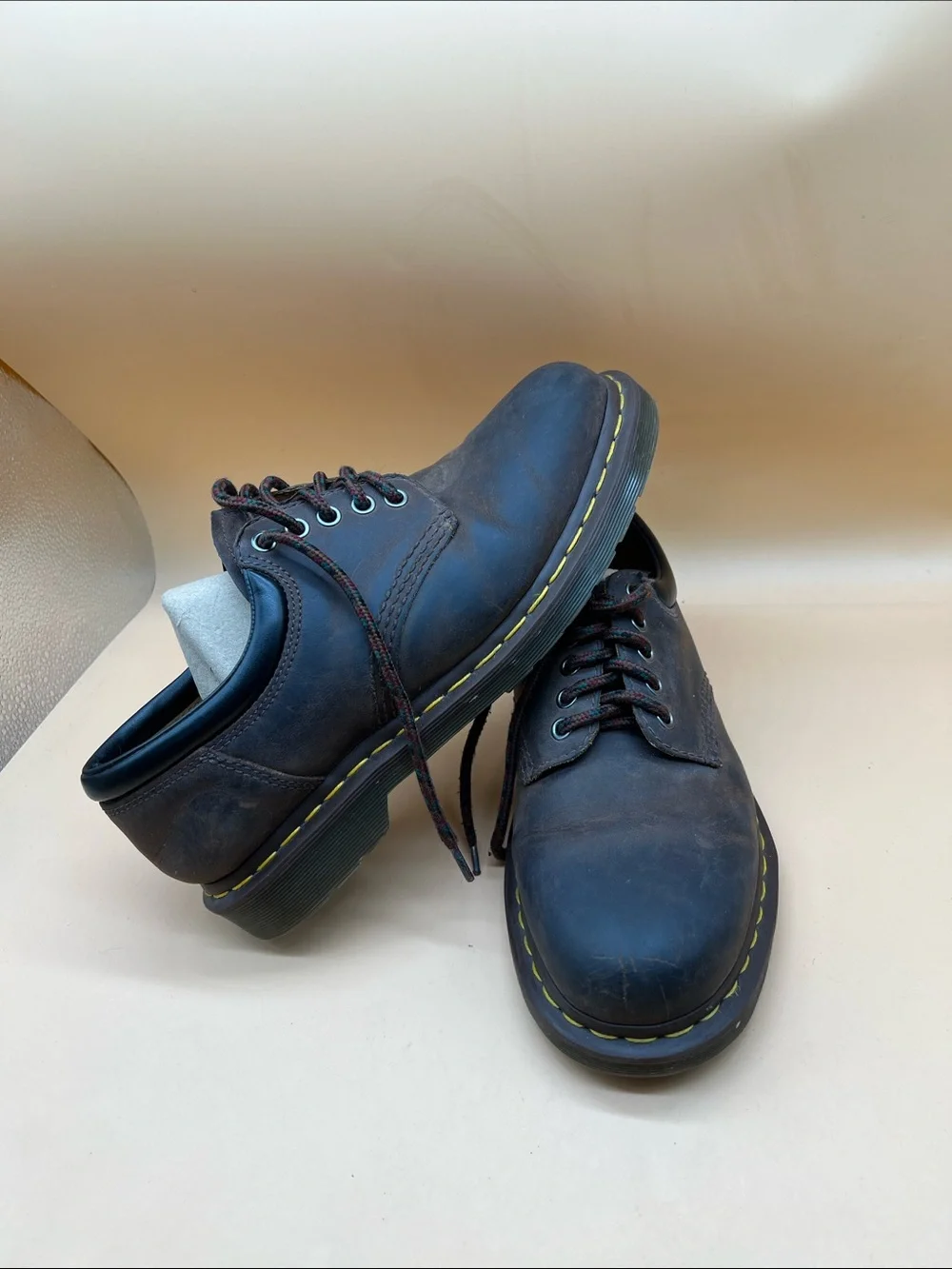 Dr. Martens 11849 Unisex Men’s 9 Women’s 9 Brown Leather Lace Up Oxford 5 Eye